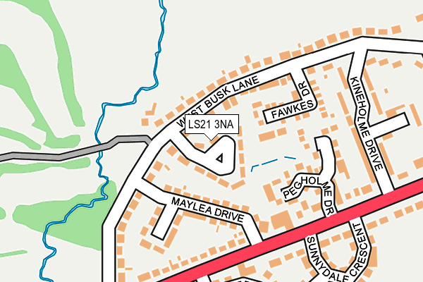 LS21 3NA map - OS OpenMap – Local (Ordnance Survey)