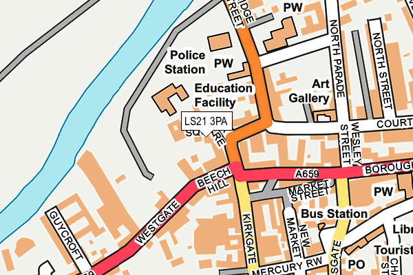 LS21 3PA map - OS OpenMap – Local (Ordnance Survey)