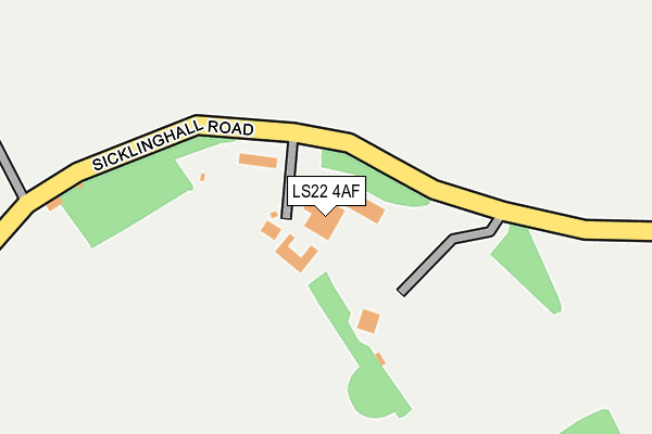 LS22 4AF map - OS OpenMap – Local (Ordnance Survey)