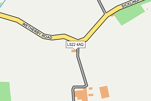 LS22 4AQ map - OS OpenMap – Local (Ordnance Survey)