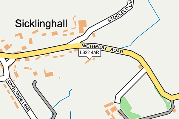 LS22 4AR map - OS OpenMap – Local (Ordnance Survey)