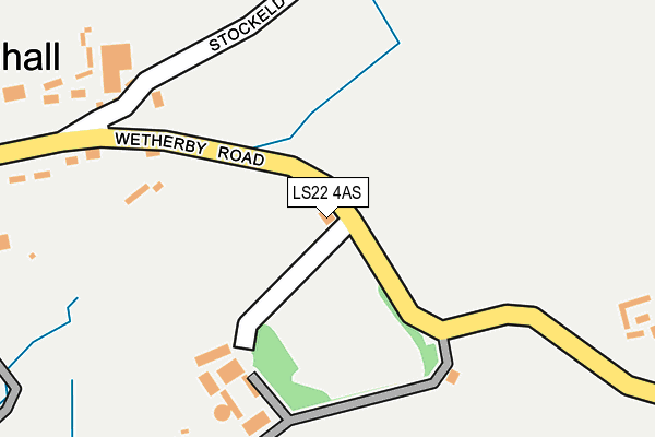 LS22 4AS map - OS OpenMap – Local (Ordnance Survey)