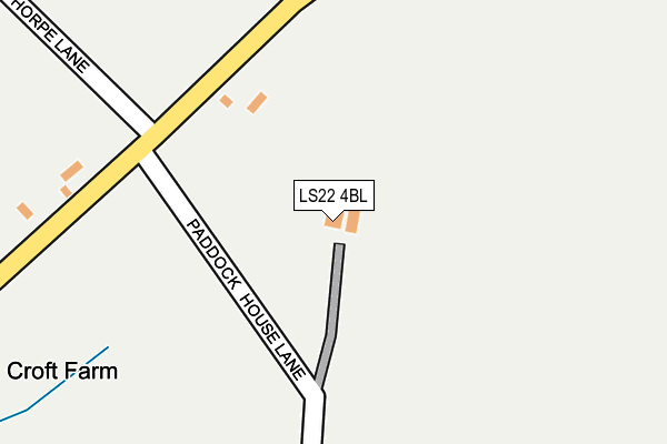 LS22 4BL map - OS OpenMap – Local (Ordnance Survey)