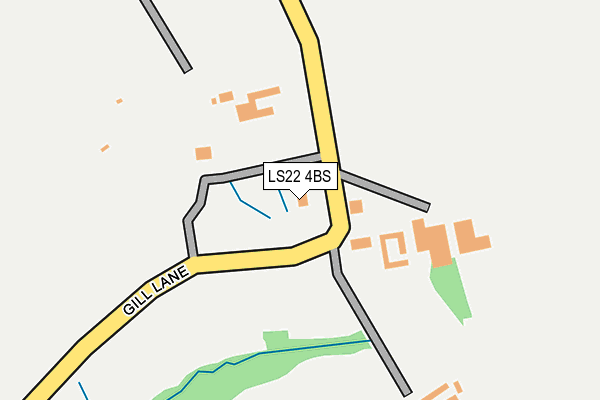 LS22 4BS map - OS OpenMap – Local (Ordnance Survey)