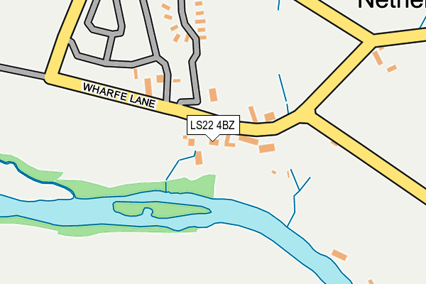 LS22 4BZ map - OS OpenMap – Local (Ordnance Survey)