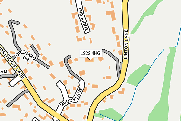 LS22 4HG map - OS OpenMap – Local (Ordnance Survey)