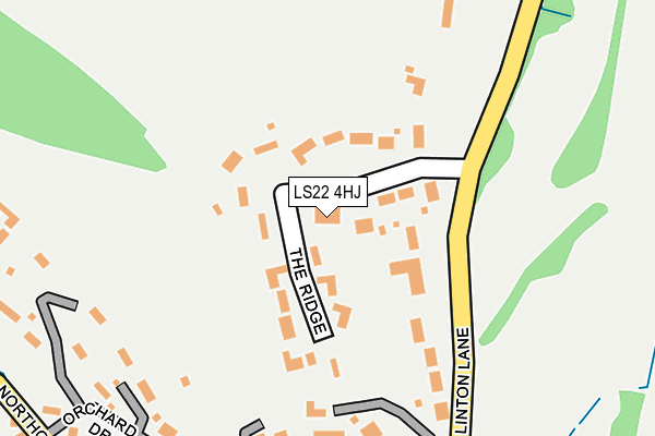 LS22 4HJ map - OS OpenMap – Local (Ordnance Survey)
