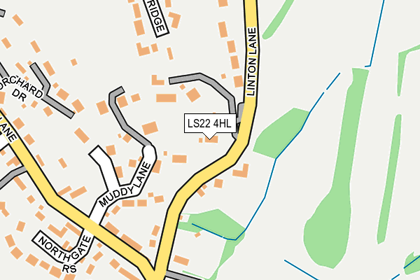 LS22 4HL map - OS OpenMap – Local (Ordnance Survey)