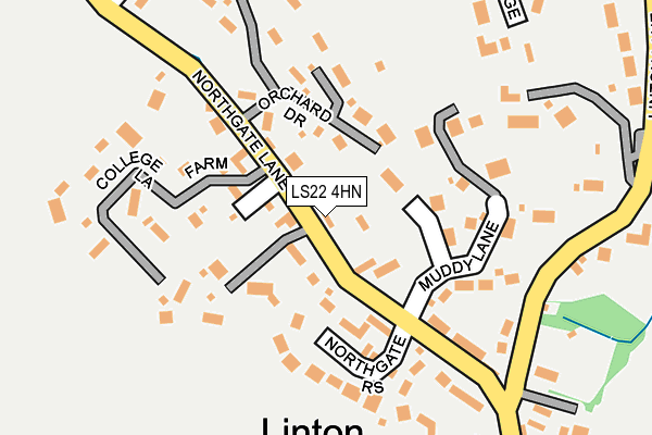 LS22 4HN map - OS OpenMap – Local (Ordnance Survey)