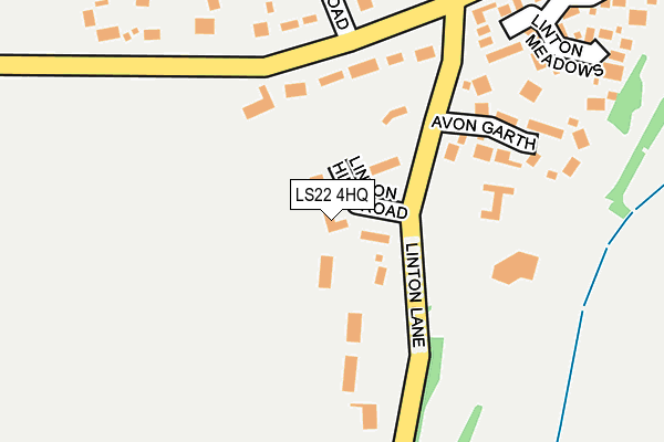 LS22 4HQ map - OS OpenMap – Local (Ordnance Survey)