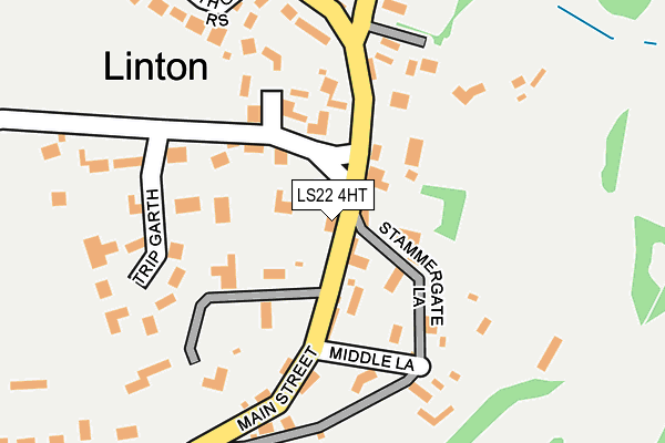 LS22 4HT map - OS OpenMap – Local (Ordnance Survey)