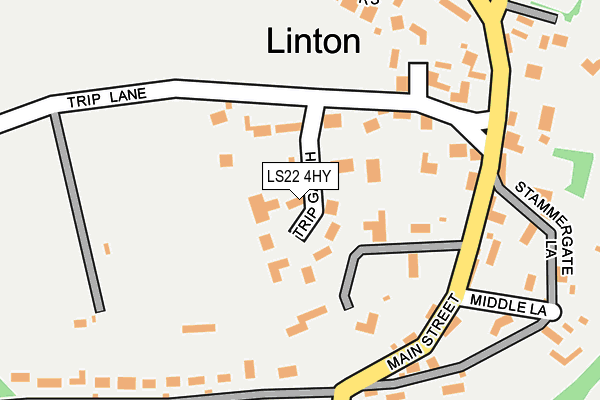 LS22 4HY map - OS OpenMap – Local (Ordnance Survey)
