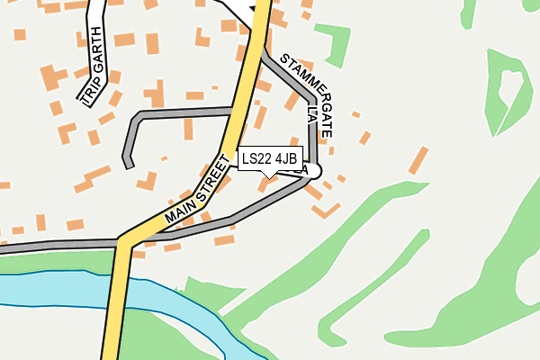 LS22 4JB map - OS OpenMap – Local (Ordnance Survey)