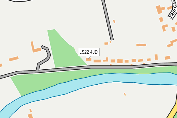 LS22 4JD map - OS OpenMap – Local (Ordnance Survey)