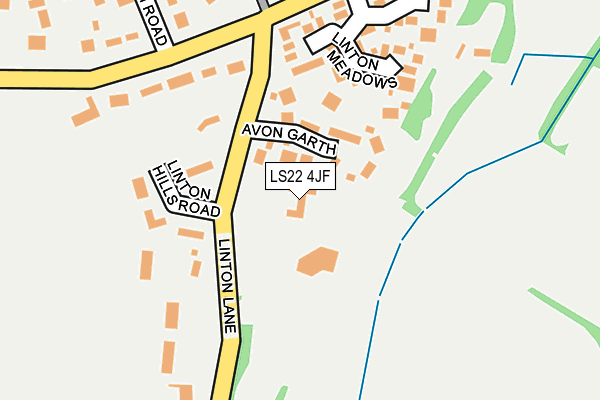 LS22 4JF map - OS OpenMap – Local (Ordnance Survey)
