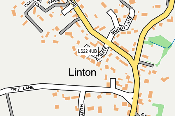 LS22 4UB map - OS OpenMap – Local (Ordnance Survey)