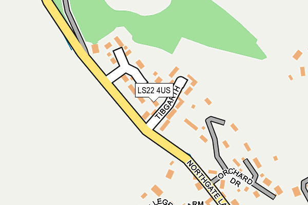 LS22 4US map - OS OpenMap – Local (Ordnance Survey)