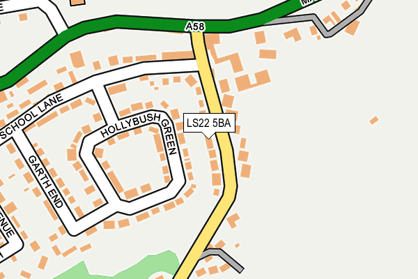 LS22 5BA map - OS OpenMap – Local (Ordnance Survey)