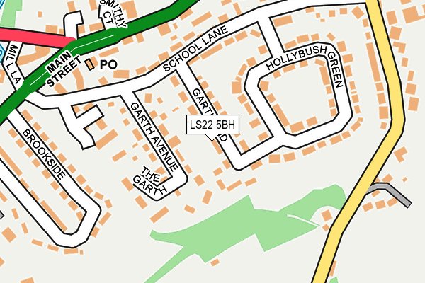 LS22 5BH map - OS OpenMap – Local (Ordnance Survey)