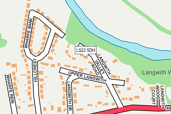LS22 5DH map - OS OpenMap – Local (Ordnance Survey)