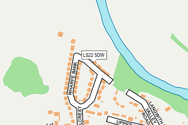 LS22 5DW map - OS OpenMap – Local (Ordnance Survey)
