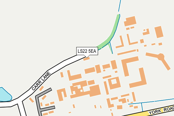 LS22 5EA map - OS OpenMap – Local (Ordnance Survey)