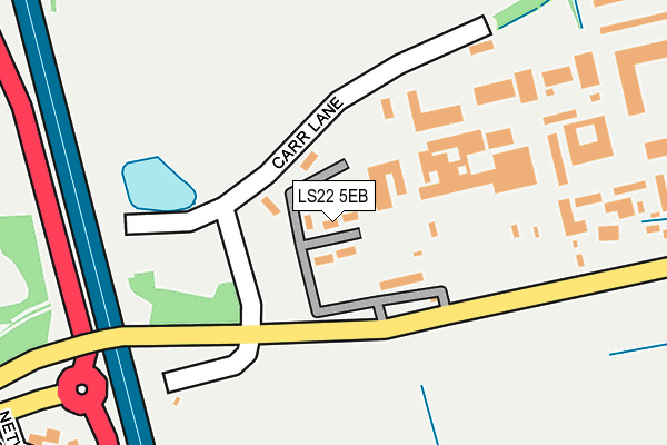 LS22 5EB map - OS OpenMap – Local (Ordnance Survey)