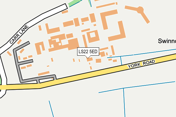 LS22 5ED map - OS OpenMap – Local (Ordnance Survey)