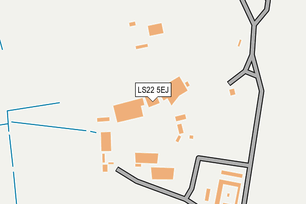 LS22 5EJ map - OS OpenMap – Local (Ordnance Survey)