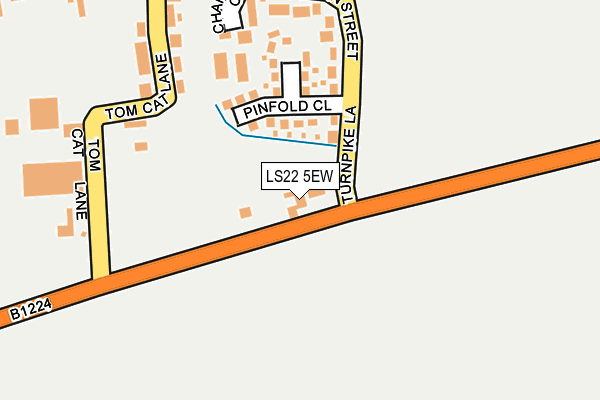 LS22 5EW map - OS OpenMap – Local (Ordnance Survey)