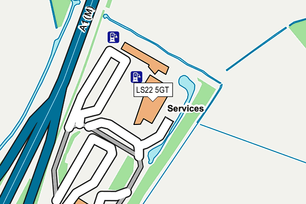 LS22 5GT map - OS OpenMap – Local (Ordnance Survey)