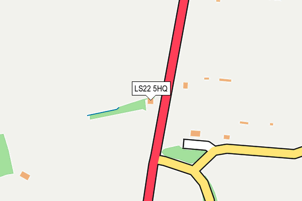 LS22 5HQ map - OS OpenMap – Local (Ordnance Survey)