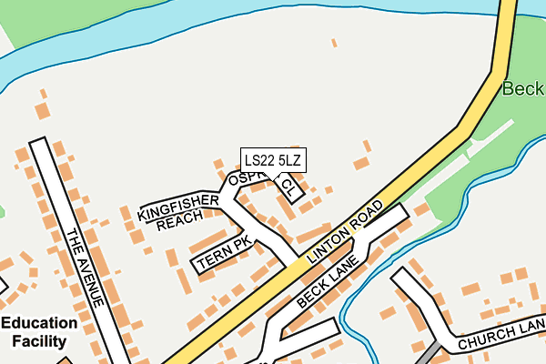 LS22 5LZ map - OS OpenMap – Local (Ordnance Survey)
