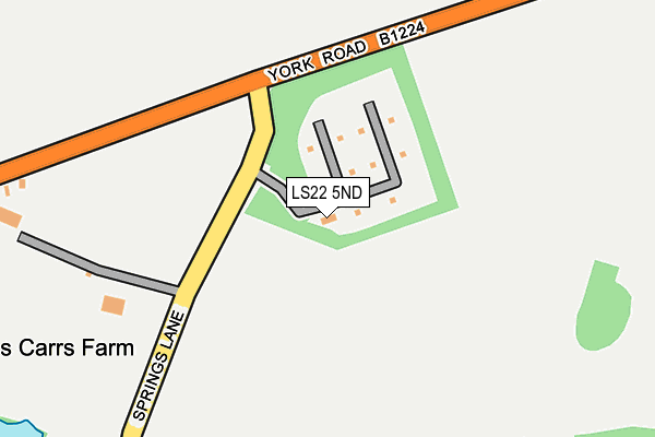 LS22 5ND map - OS OpenMap – Local (Ordnance Survey)