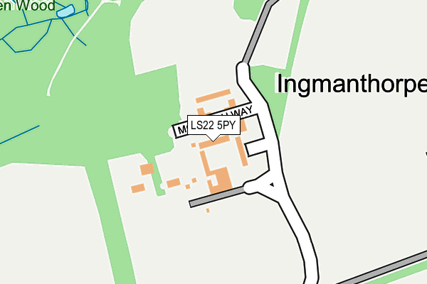 LS22 5PY map - OS OpenMap – Local (Ordnance Survey)