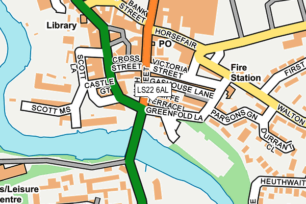 LS22 6AL map - OS OpenMap – Local (Ordnance Survey)