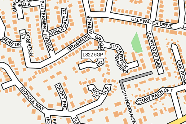 LS22 6GP map - OS OpenMap – Local (Ordnance Survey)