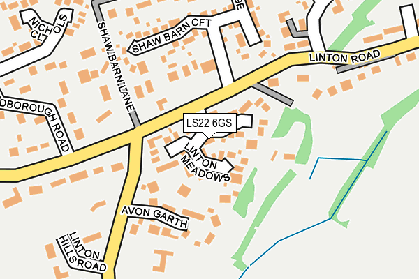 LS22 6GS map - OS OpenMap – Local (Ordnance Survey)