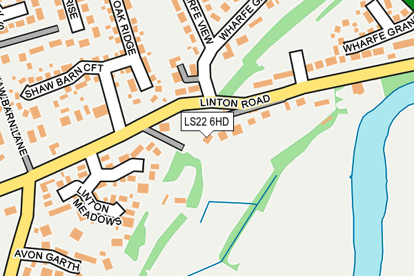 LS22 6HD map - OS OpenMap – Local (Ordnance Survey)