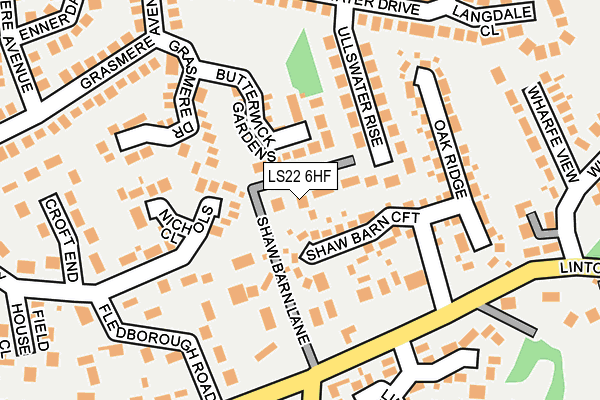 LS22 6HF map - OS OpenMap – Local (Ordnance Survey)