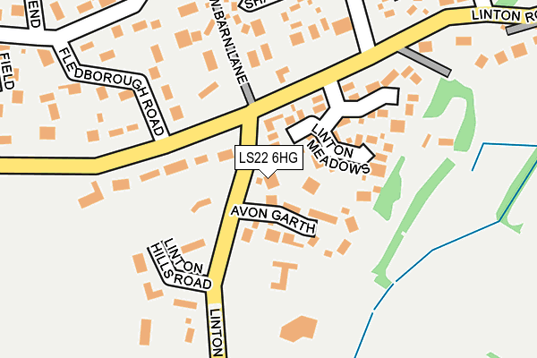 LS22 6HG map - OS OpenMap – Local (Ordnance Survey)