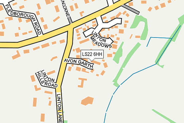 LS22 6HH map - OS OpenMap – Local (Ordnance Survey)