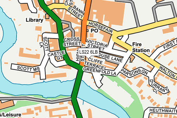 LS22 6LB map - OS OpenMap – Local (Ordnance Survey)
