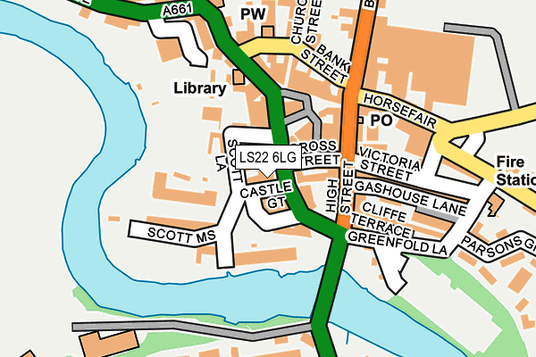 LS22 6LG map - OS OpenMap – Local (Ordnance Survey)