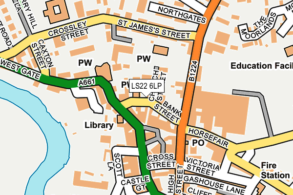 LS22 6LP map - OS OpenMap – Local (Ordnance Survey)
