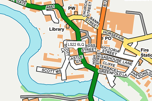 LS22 6LQ map - OS OpenMap – Local (Ordnance Survey)