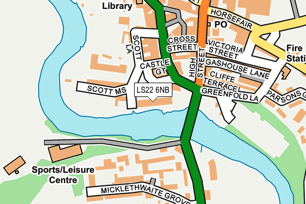 LS22 6NB map - OS OpenMap – Local (Ordnance Survey)