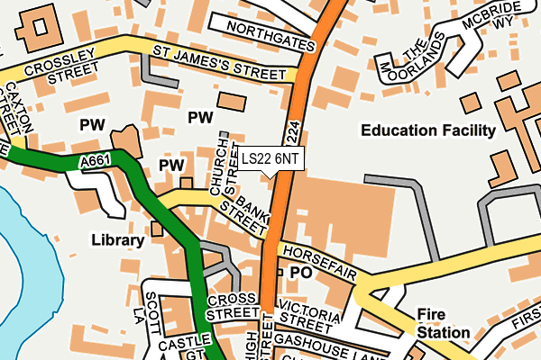 LS22 6NT map - OS OpenMap – Local (Ordnance Survey)