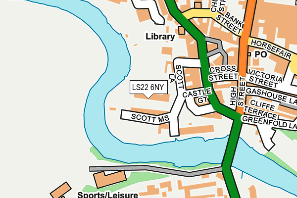 LS22 6NY map - OS OpenMap – Local (Ordnance Survey)