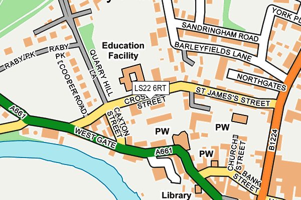 Map of NO5 BEAUTY (WETHERBY) LIMITED at local scale
